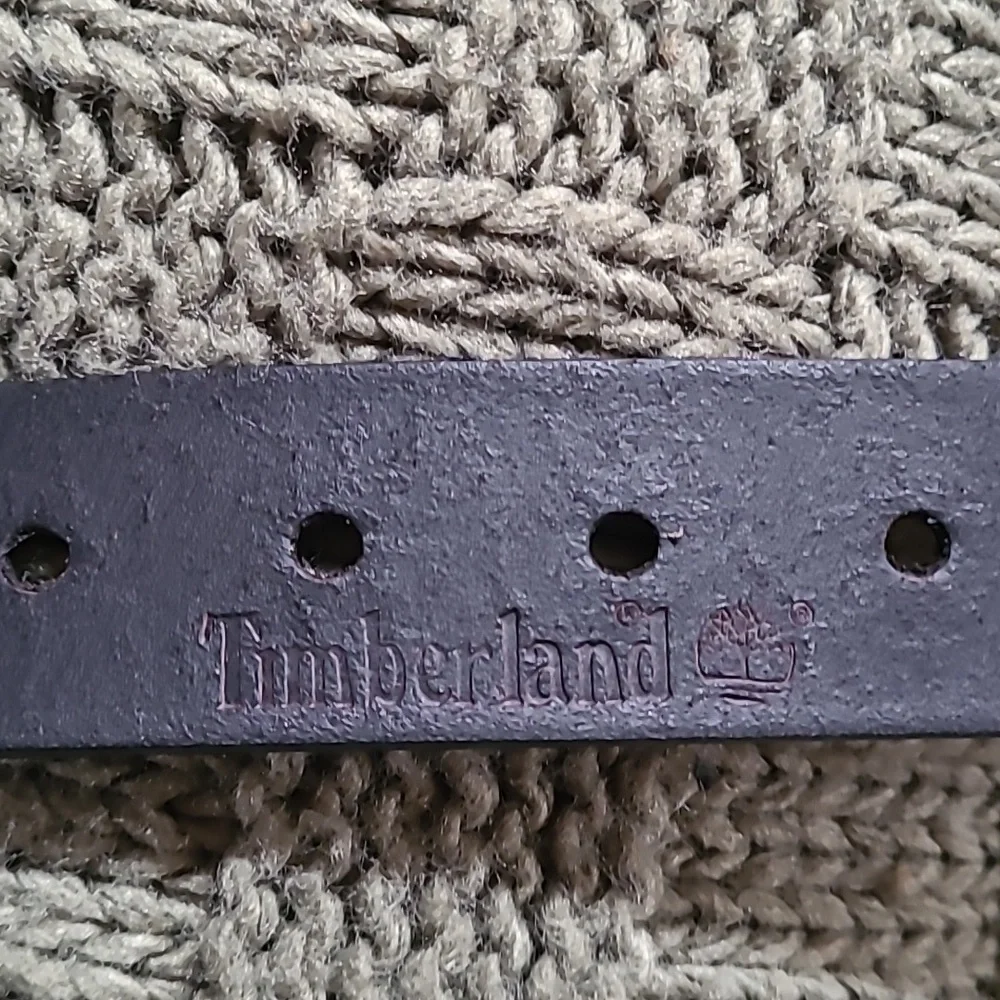 Timberland Black Leather Belt, Small, Unisex, NWT